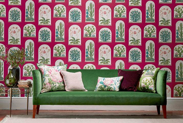 Wallpaper, Couch and Cushion